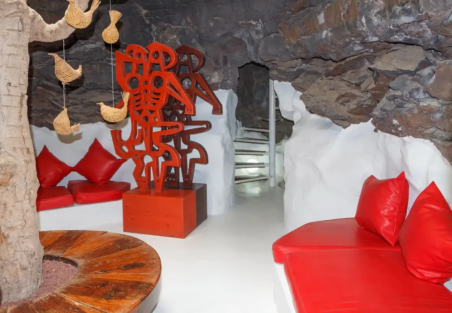 The "Red Bubble", Fundación César Manrique, Tahiche, Lanzarote, Canary Islands, Spain.