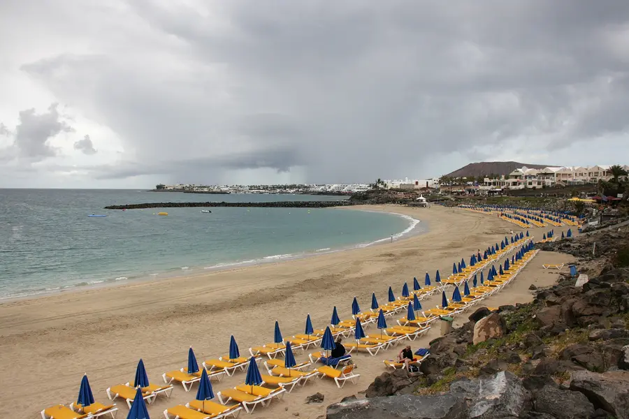Playa Dorada, Avenida Maritima in Playa Blanca, Yaiza, Lanzarote, Canary Islands