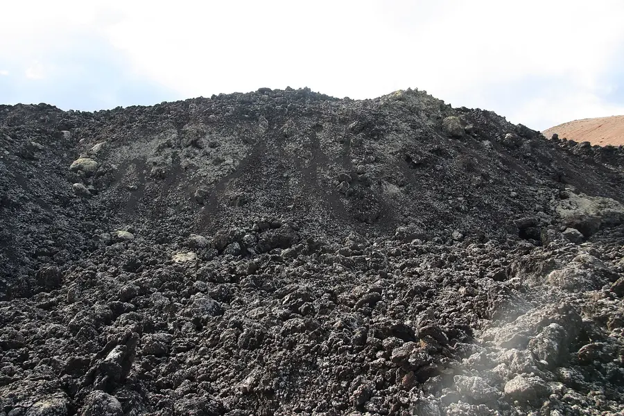 Lava front between Tinajo and Caldera Blanca, Lanzarote